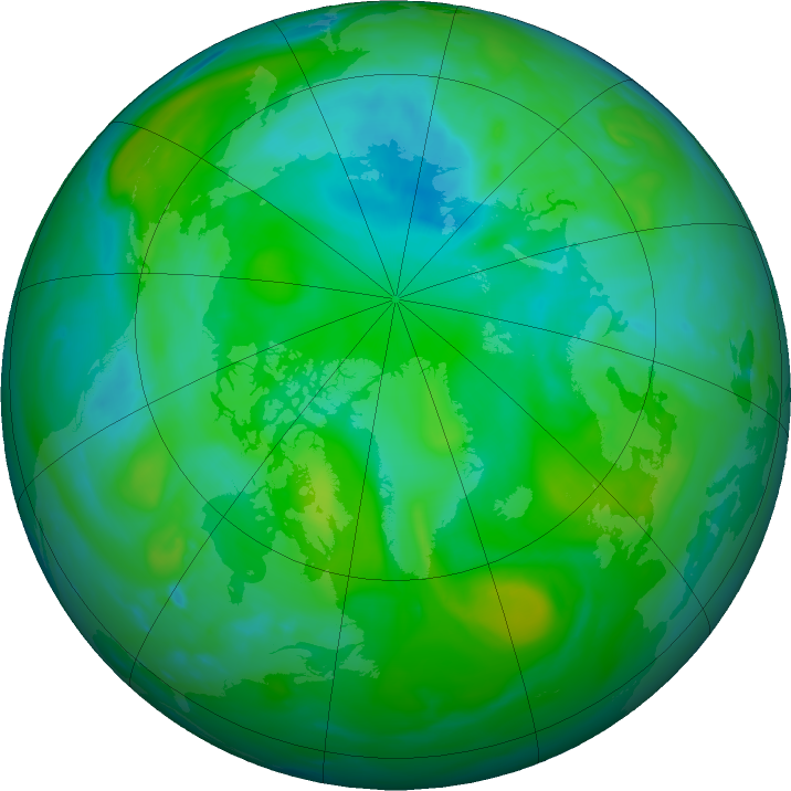 Arctic ozone map for 10 August 2021